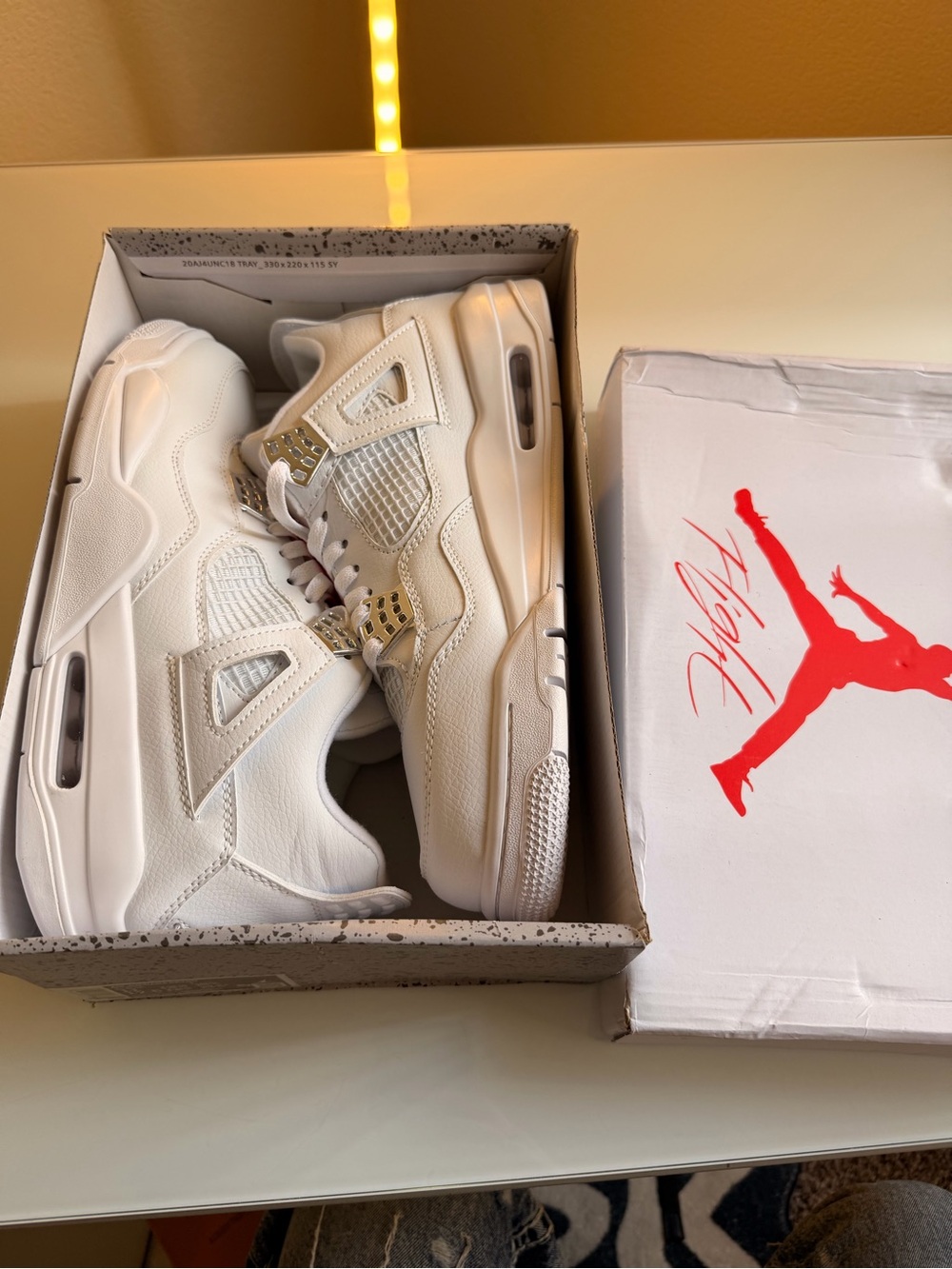 Air Jordan 4 Retro Pure Money Sneakers - Picture 7 of 7